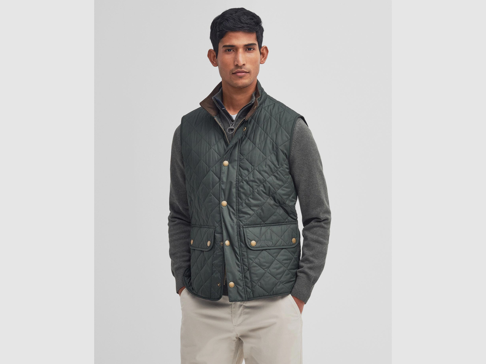 BARBOUR New Lowerdale Weste Olive Sage
