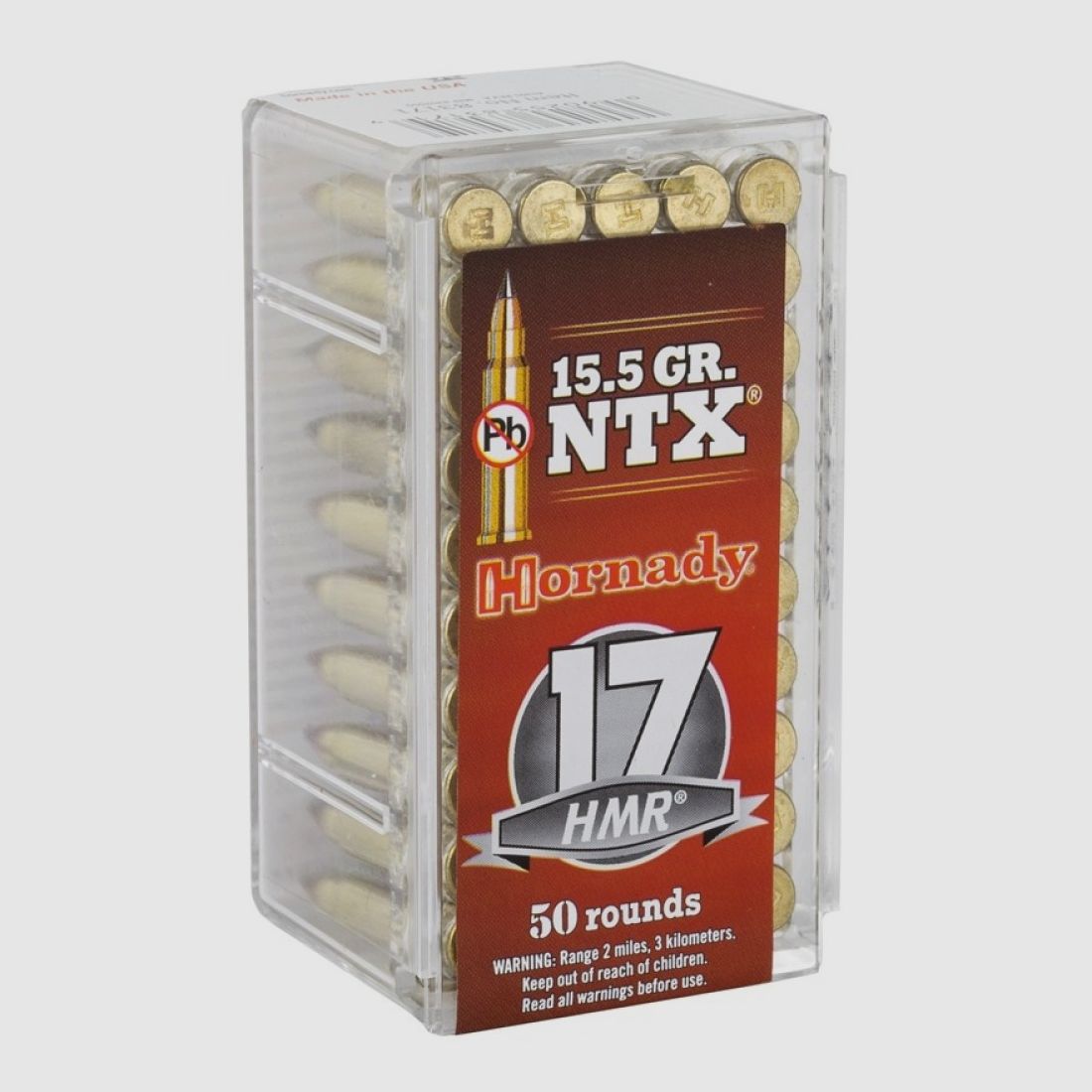 17 HMR Hornady RIMFIRE VARMINT EXPRESS® AMMUNITION 15.5 gr NTX® VE50