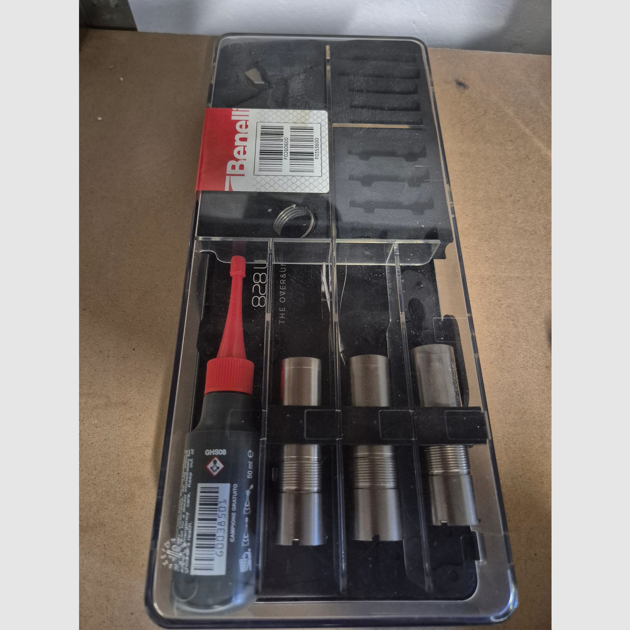 Benelli 828U Black over-and-under shotgun caliber 12/76