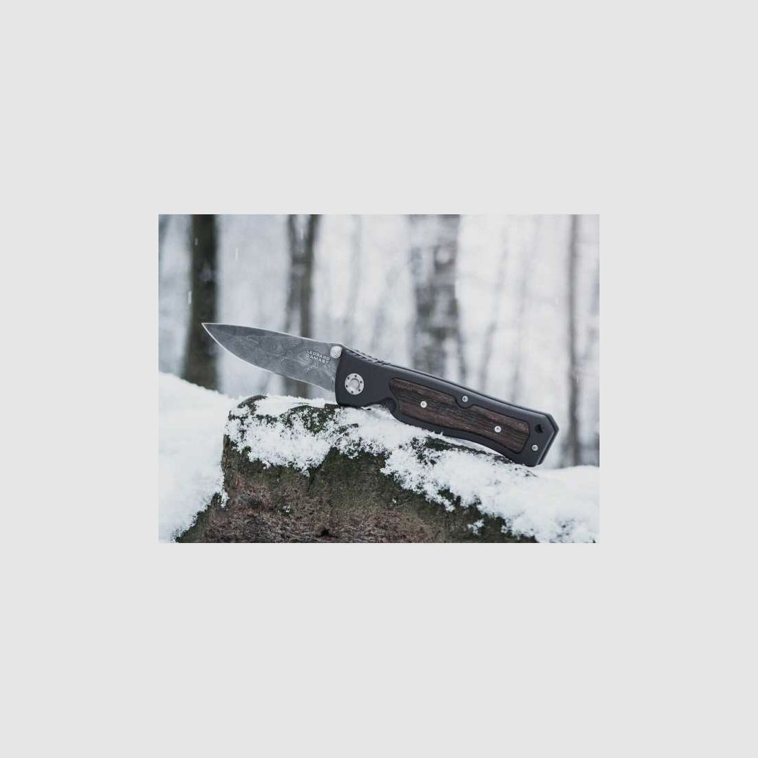 Böker Leopard Damast II Messer Panzer Stahl