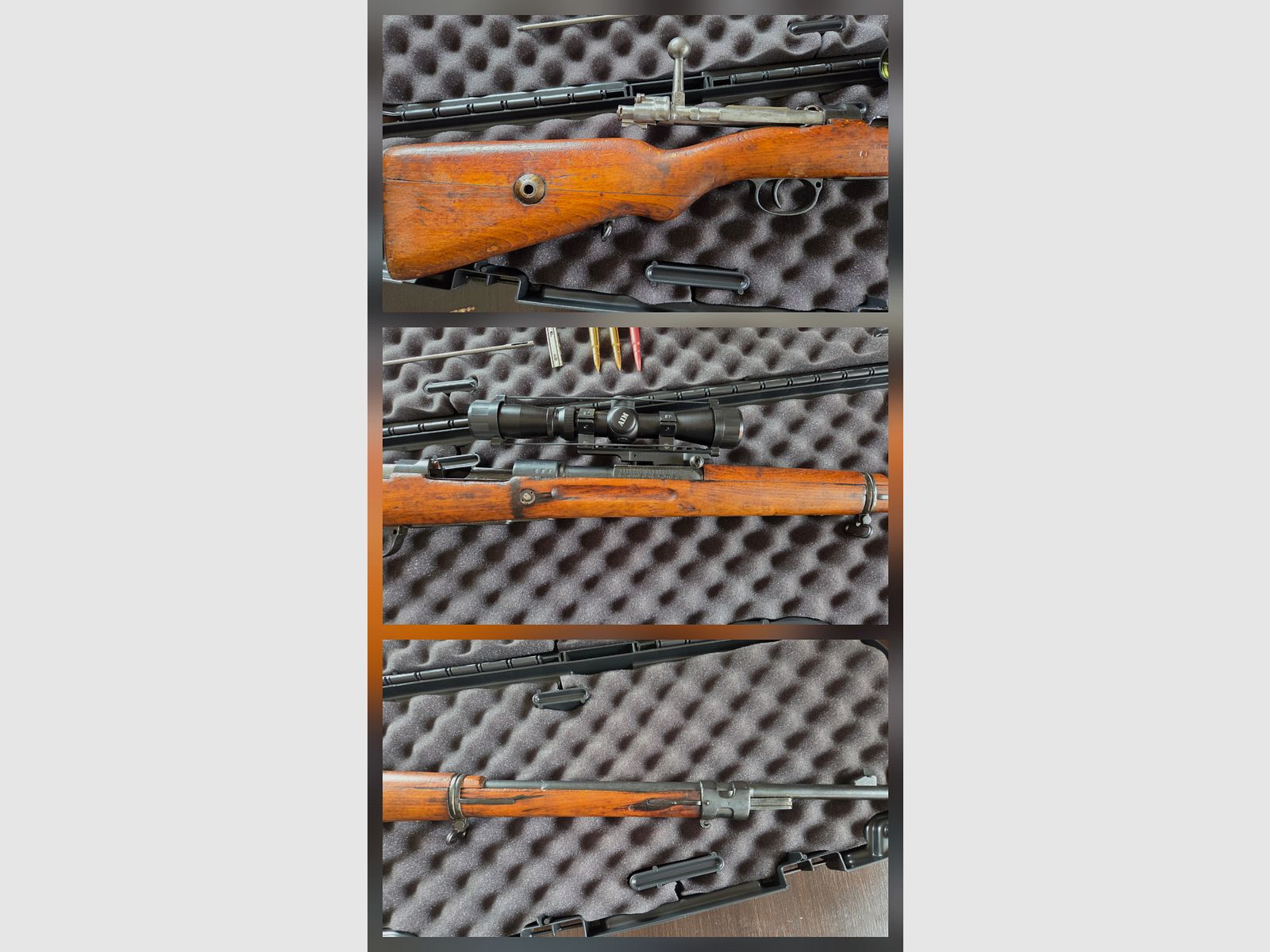 Mauser G98*Kal. 8x57 IS*Telescopische richtkijker*Totale lengte 1250 mm*Loop 740 mm