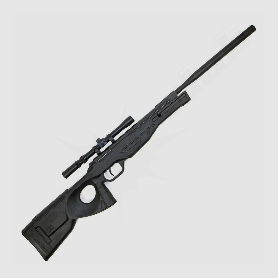 UX Patrol Luftgewehr mit ZF 4,5mm Diabolos schwarz