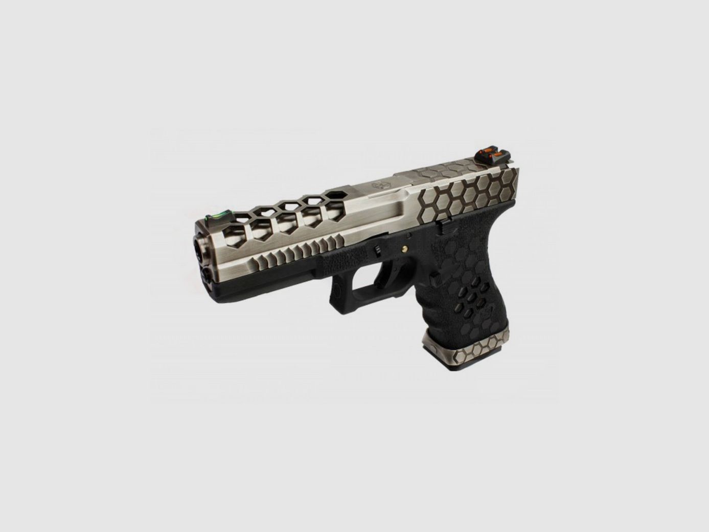 GBB Replica VX0100 hex cut Zwart/Zilver