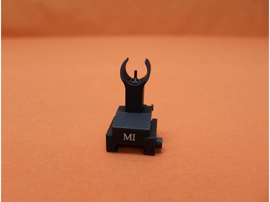 Midwest Industries AR-15: Mirino anteriore pieghevole Midwest (MCTAR-FFG) Montaggio del blocco gas in alluminio opaco/ Korn pieghevole per profilo Picatinny