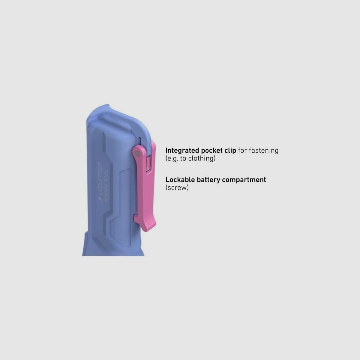 KIDBEAM 4 Kinder Taschenlampe Purple