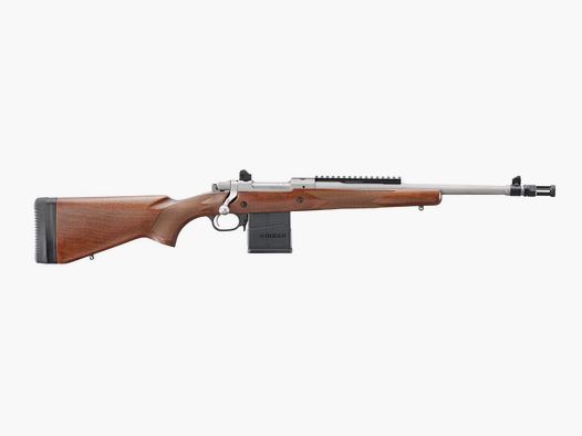Ruger Scout Geweer Houten Schaft RVS Kaliber .308 Win.