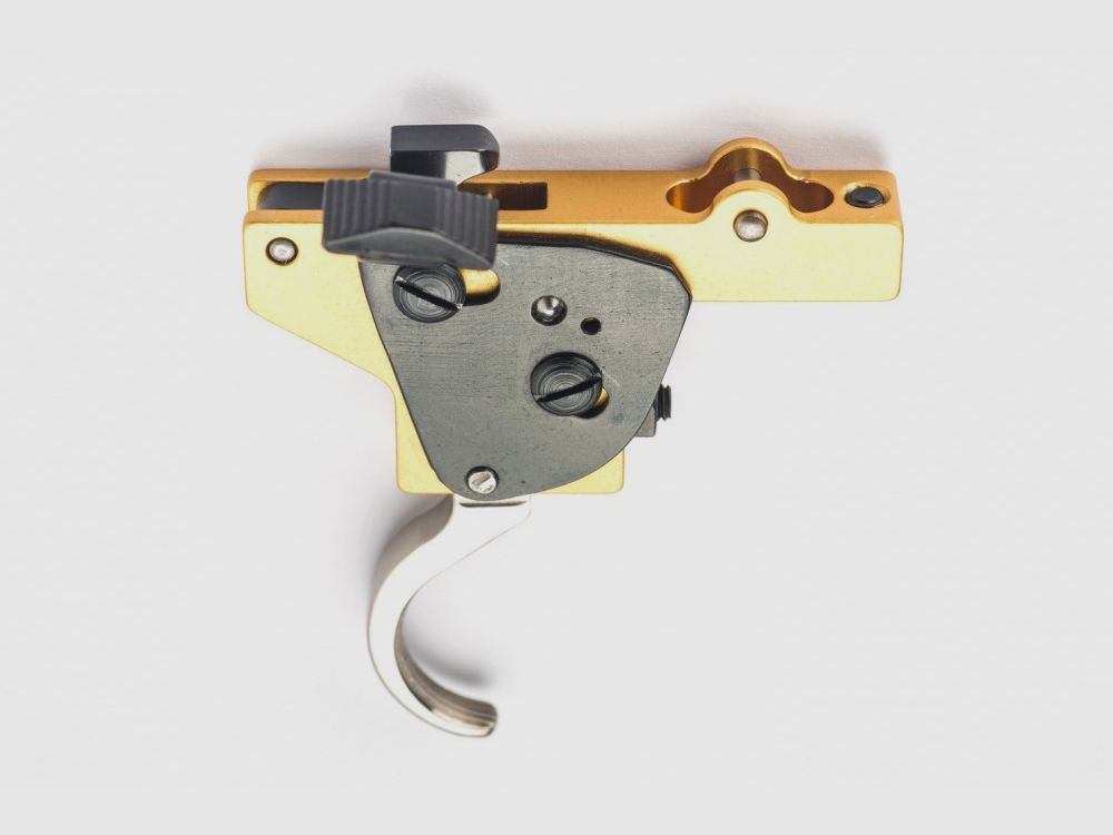 Rusan – Trigger system with side safety, nickel plated – Mauser 98/48, Zastava M70