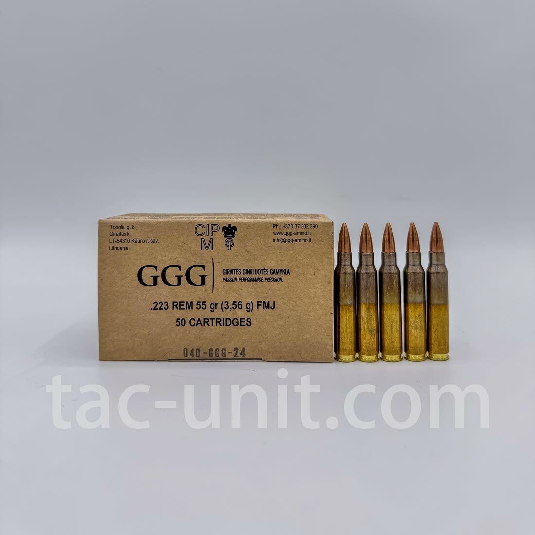 GGG .223 Rem FMJ 55 grs