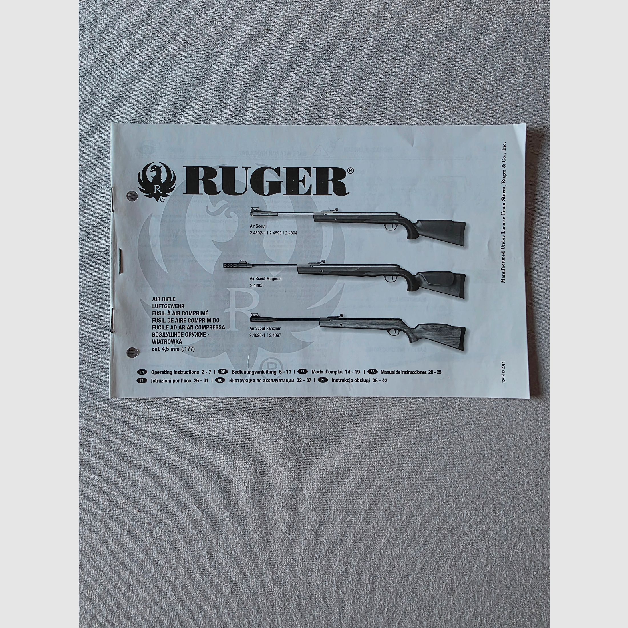 Luftgewehr Ruger Air Scout Rancher Kit - 4,5 mm Diabolo (P18)