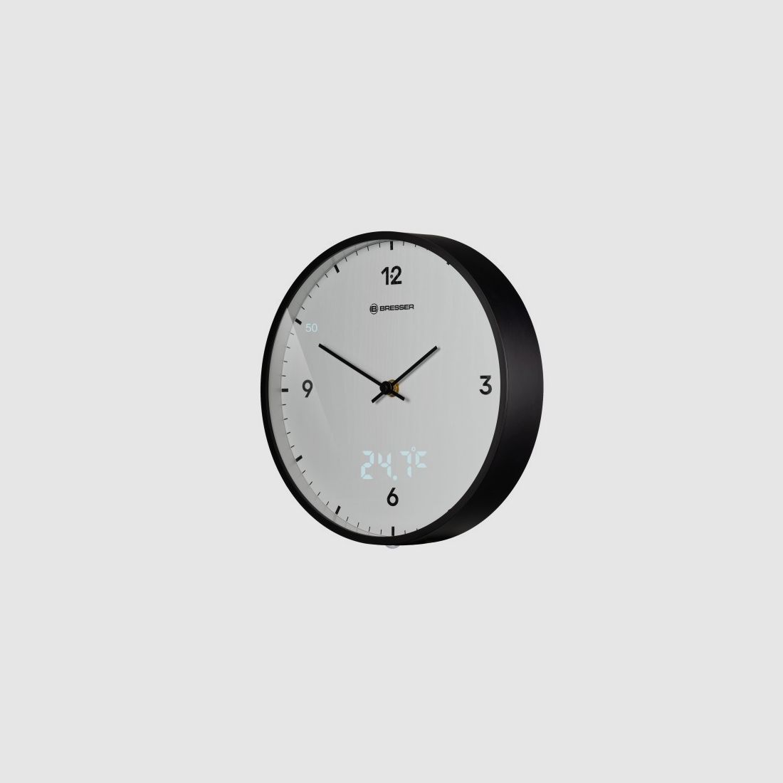 Wanduhr 24 cm mit Temperaturanzeige BRESSER MyTime LEDsec, Bild 11 von 15