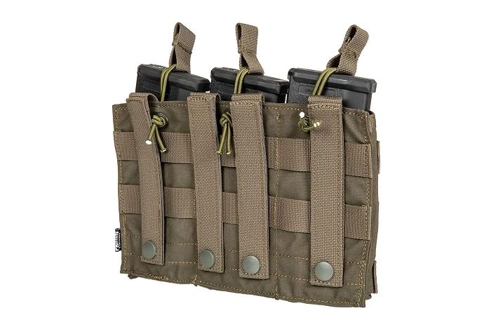 PRIMAL GEAR Triple Magazine Pouch Open Koga – Olive, image 5 of 12