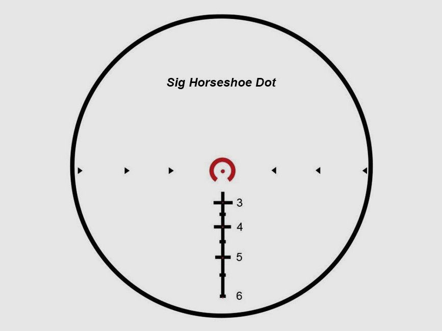 SIG SAUER TANGO6T 1-6x24 5.56/7.62 Horseshoe Dot FFP