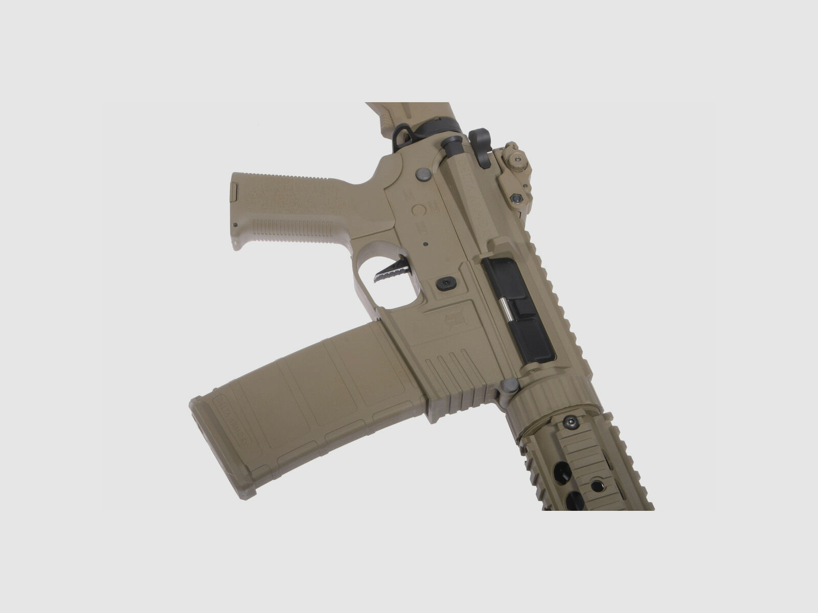 AR15 SilentOps 9 Zoll CHARLIE EAGLE ETU Tan S-AEG Softair Gewehr Frei ab 18 Jahren | Delta Armory
