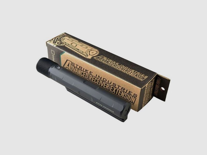 STRIKE INDUSTRIES ADVANCED RECEIVER EXTENSION BUFFER TUBE BLACK