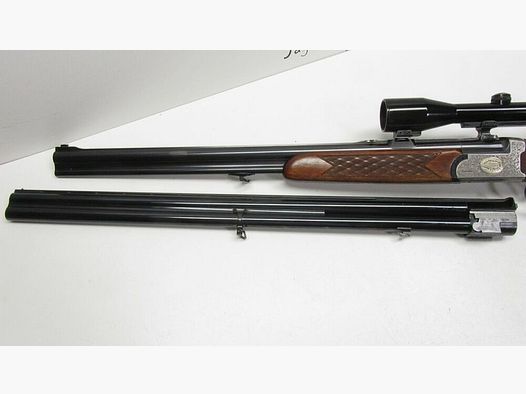 Double rifle shotgun Zoli .308Win, 12/70, ZFR Schmidt & Bender 6x42, with exchange 12/70;.308Win