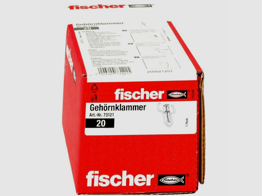 Fischer Gehörnklammer Kunststoff
