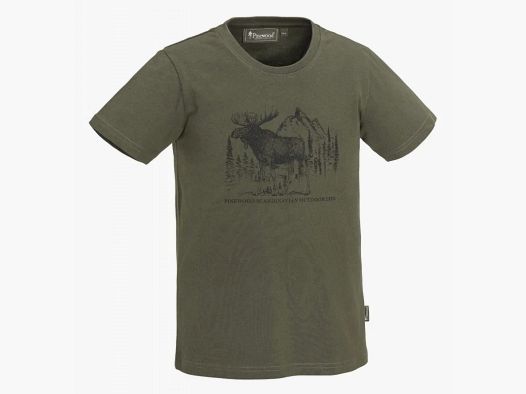 Pinewood Kids' T-Shirt Moose Green