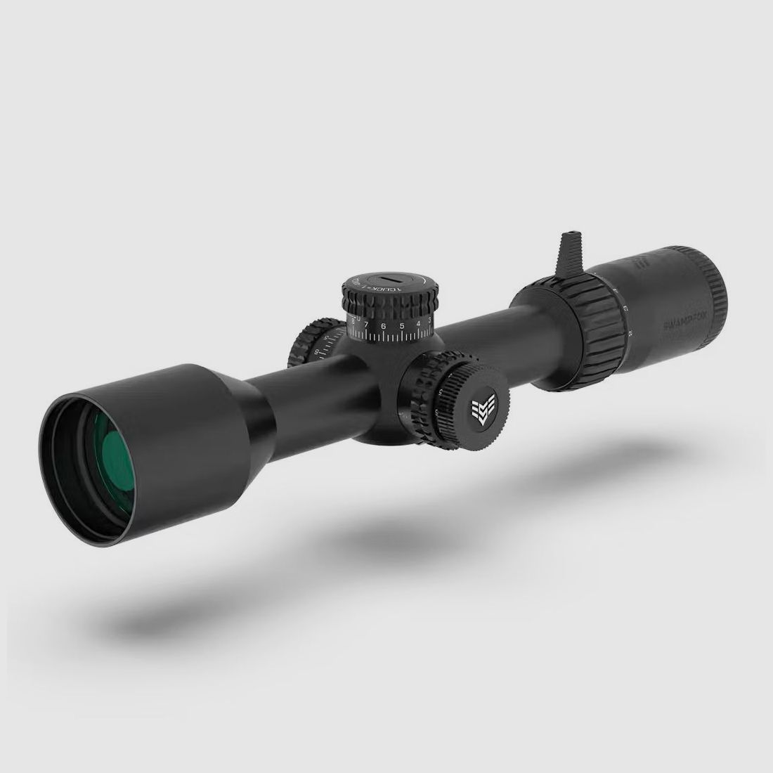 Swampfox Kentucky Long 2-12x44 FFP Präzisionszielfernrohr - Sharpshooter MOA-Leuchtabsehen
