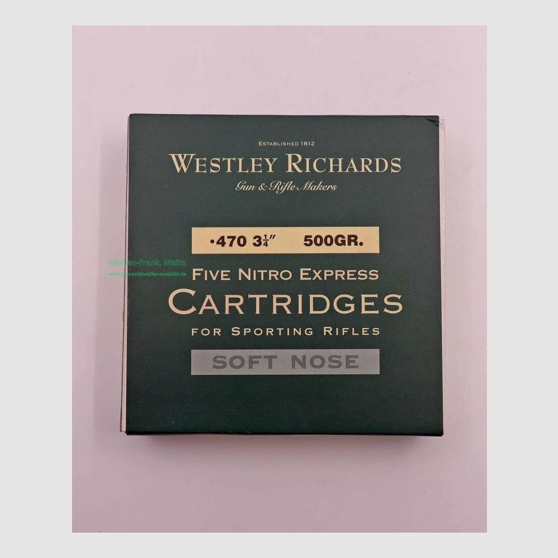 Wolfgang Romey Belgique cartouches de fusil