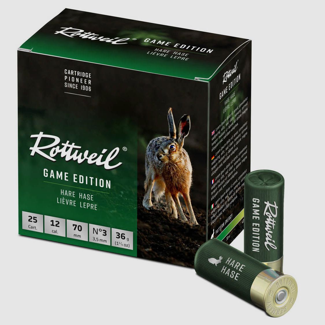 Rottweil 12/70 Game Edition Hase 3,5mm - 36g