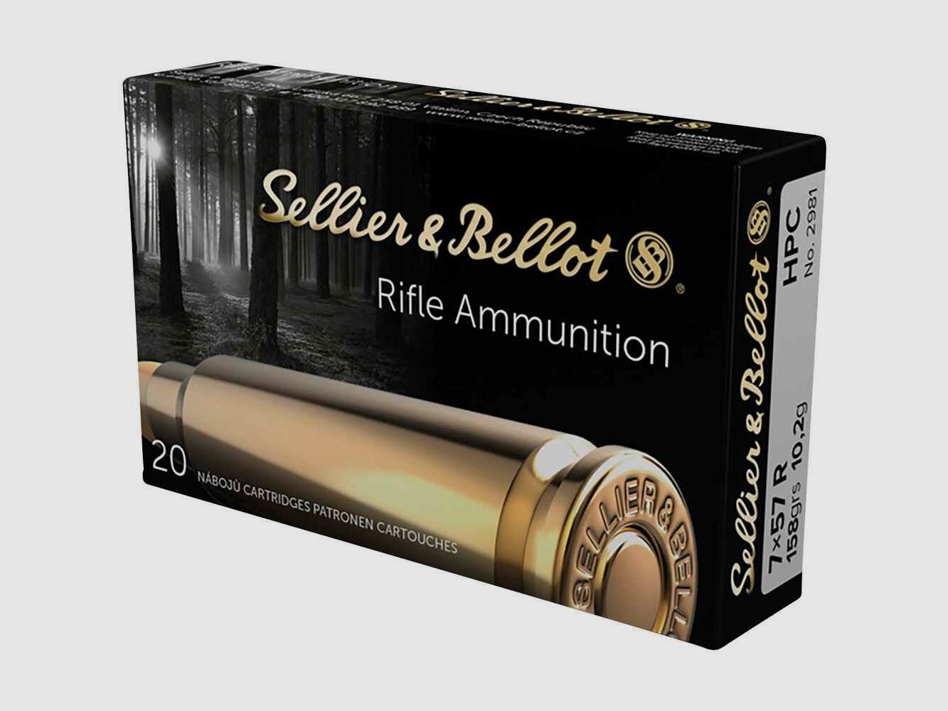 7x57 R HPC 10,2g/158grs. Sellier & Bellot
