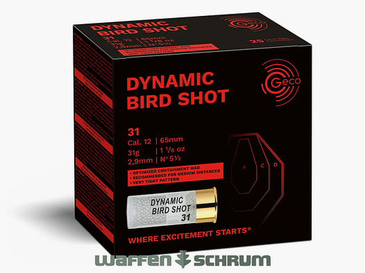Geco 12/65 Dynamic Bird Shot 2,9mm - 31g