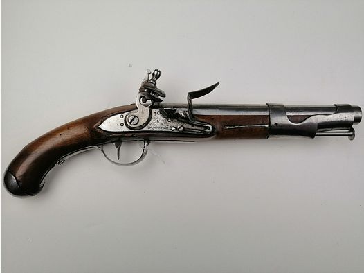 Beau pistolet de cavalerie Modèle 1763-1766 – Fabrication révolutionnaire de Libreville – BE