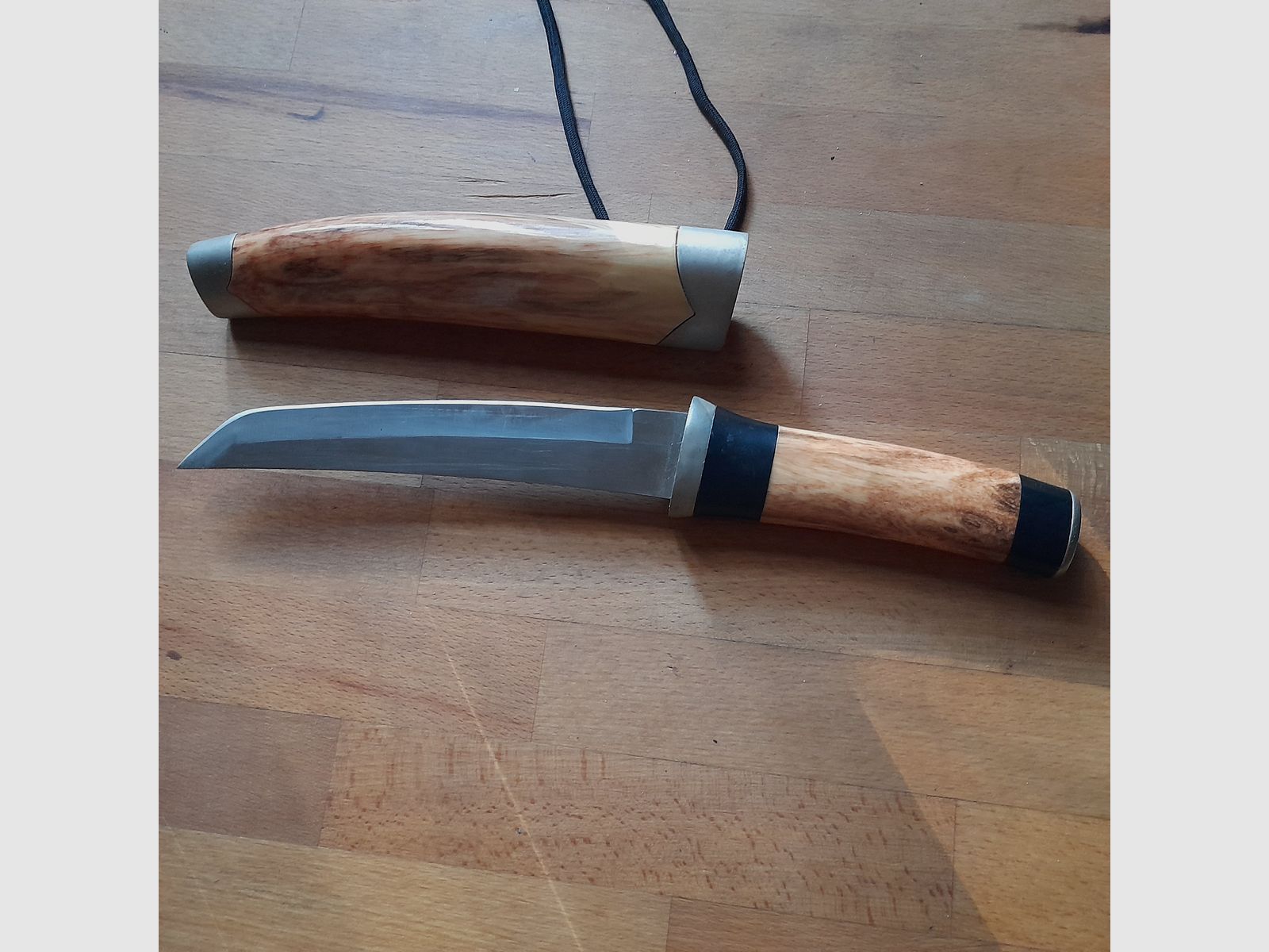 Messer von C.JUL Herberts Nr. 115417 Rostfrei mit Holzscheide