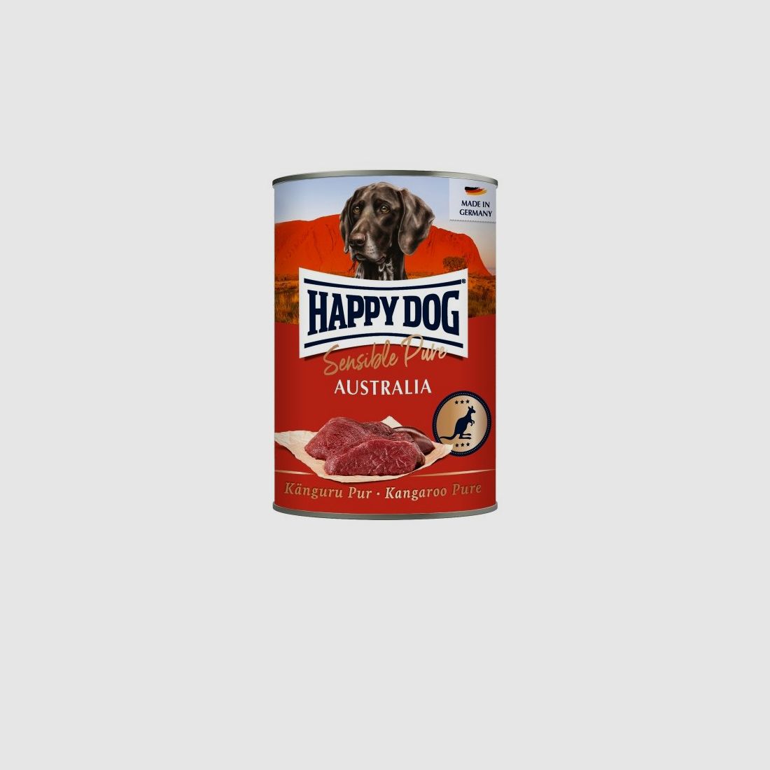 Happy Dog Hunde Nassfutter Känguru Pur 400 g x 6 Stk.