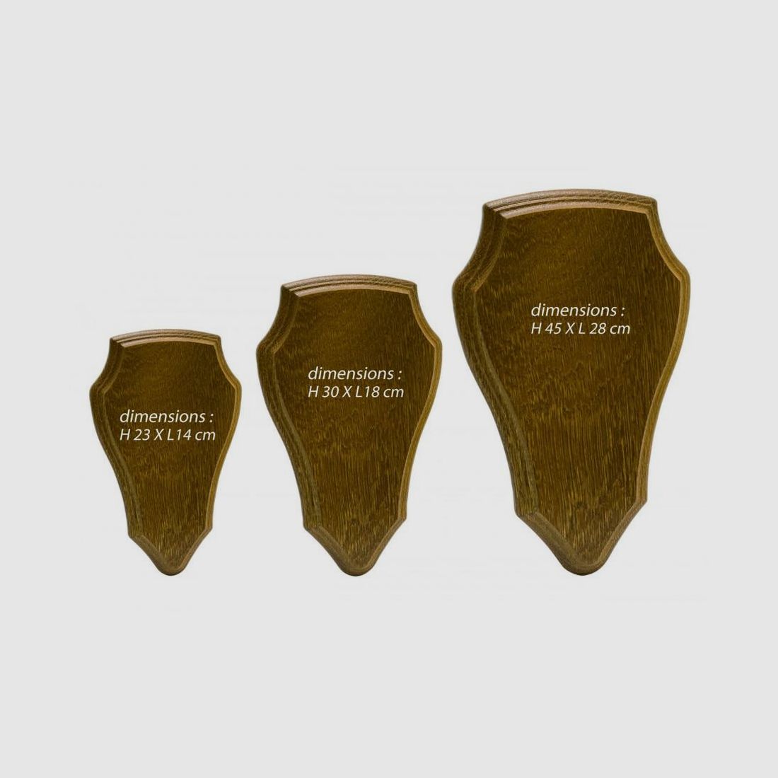 Wappen für Reh- oder Hirsch-Trophäe - Naturholz graviert - Sorgfältige Verarbeitung - Werten Sie Ihre Trophäen auf, Bild 1 von 5