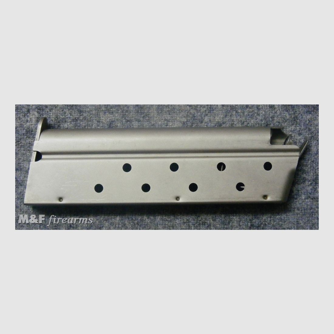 US Magazin für Colt 1911, nickel. Kaliber 9 x 19 Parabellum