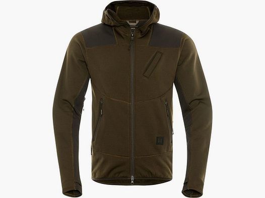 Härkila Deer Stalker Fleece Hoodie Willow Green/Shadow Brown
