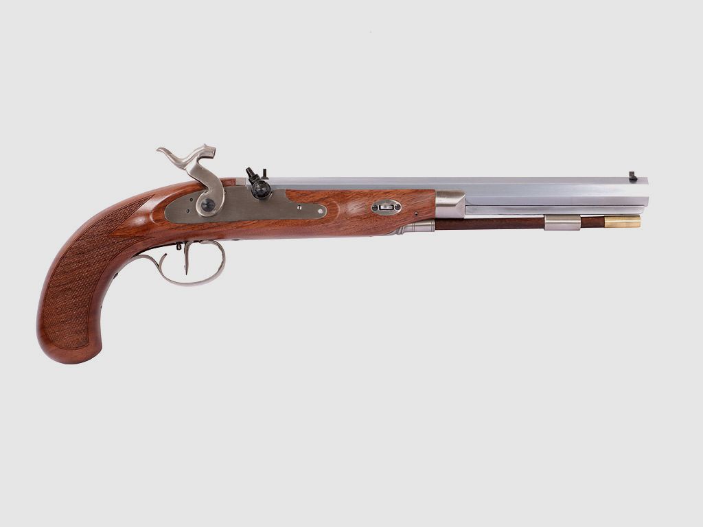 Vorderlader Perkussionspistole Pedersoli Charles Moore Target, Kaliber .45 (P18)