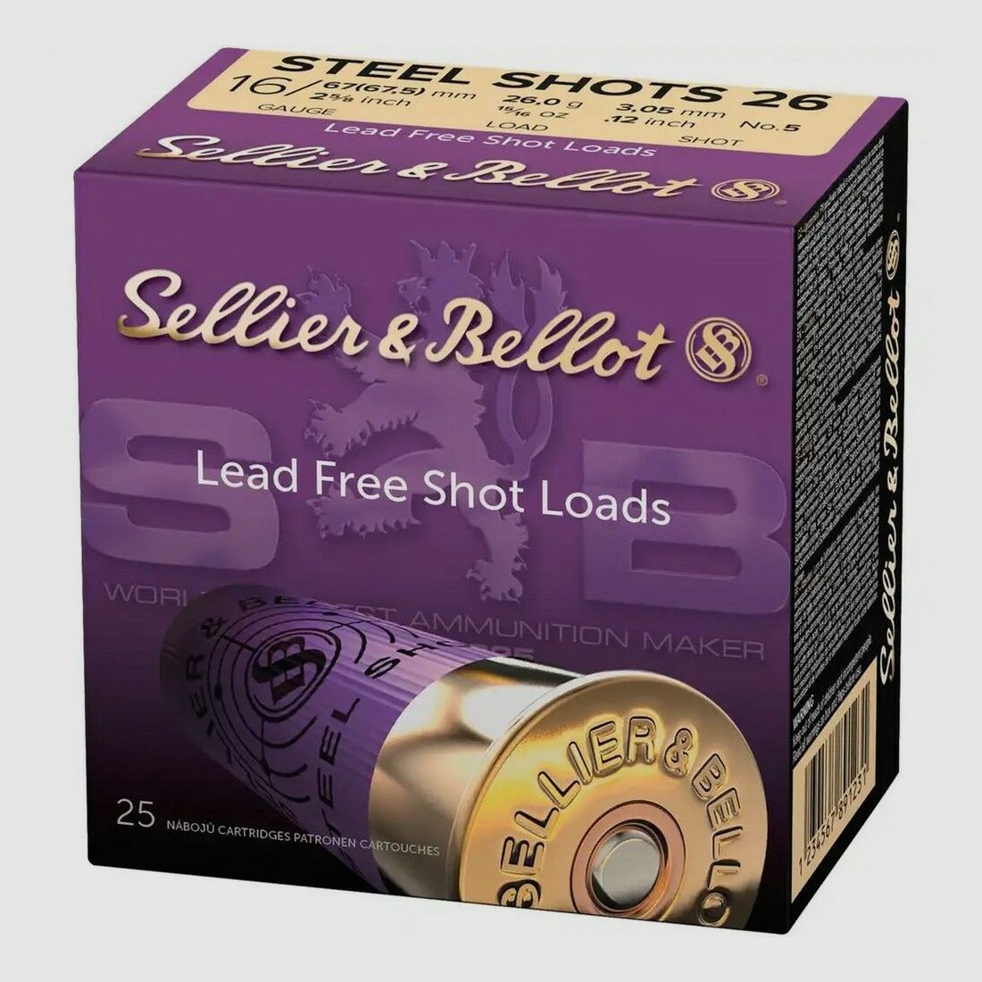 Sellier & Bellot 26g Steel 3,3mm 25STK