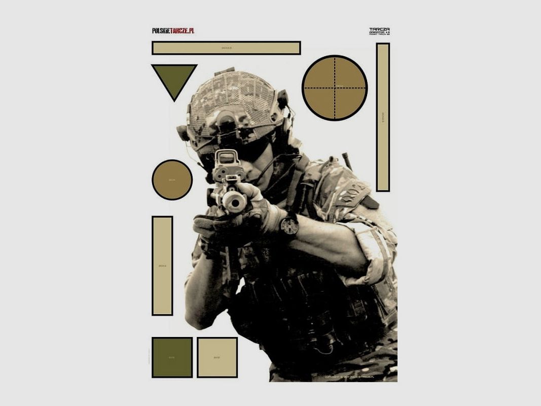 Schietschijf / schietschijven Operator Formaat B2