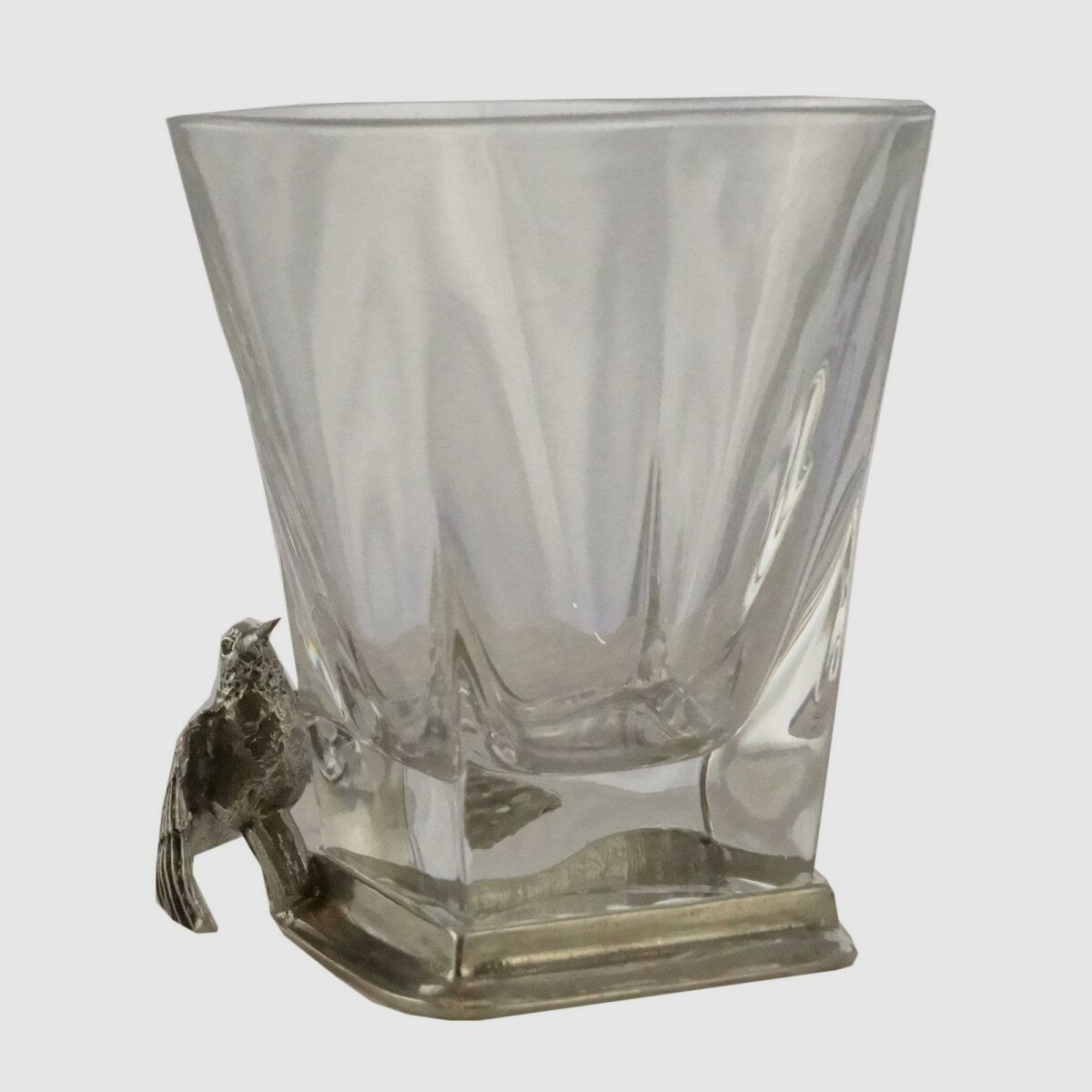 Lovergreen Accessoires Motiv Gin-Glas vierkant met woudsnip ornament