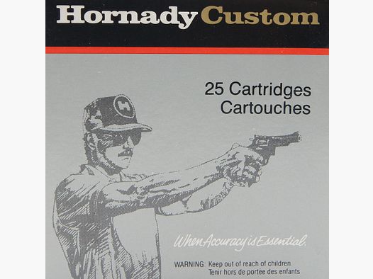 Match - Fangschuss Munition Hornady Custom .32 Auto 7,65 mm 60gr. Hohlspitz VE 25 !!!!