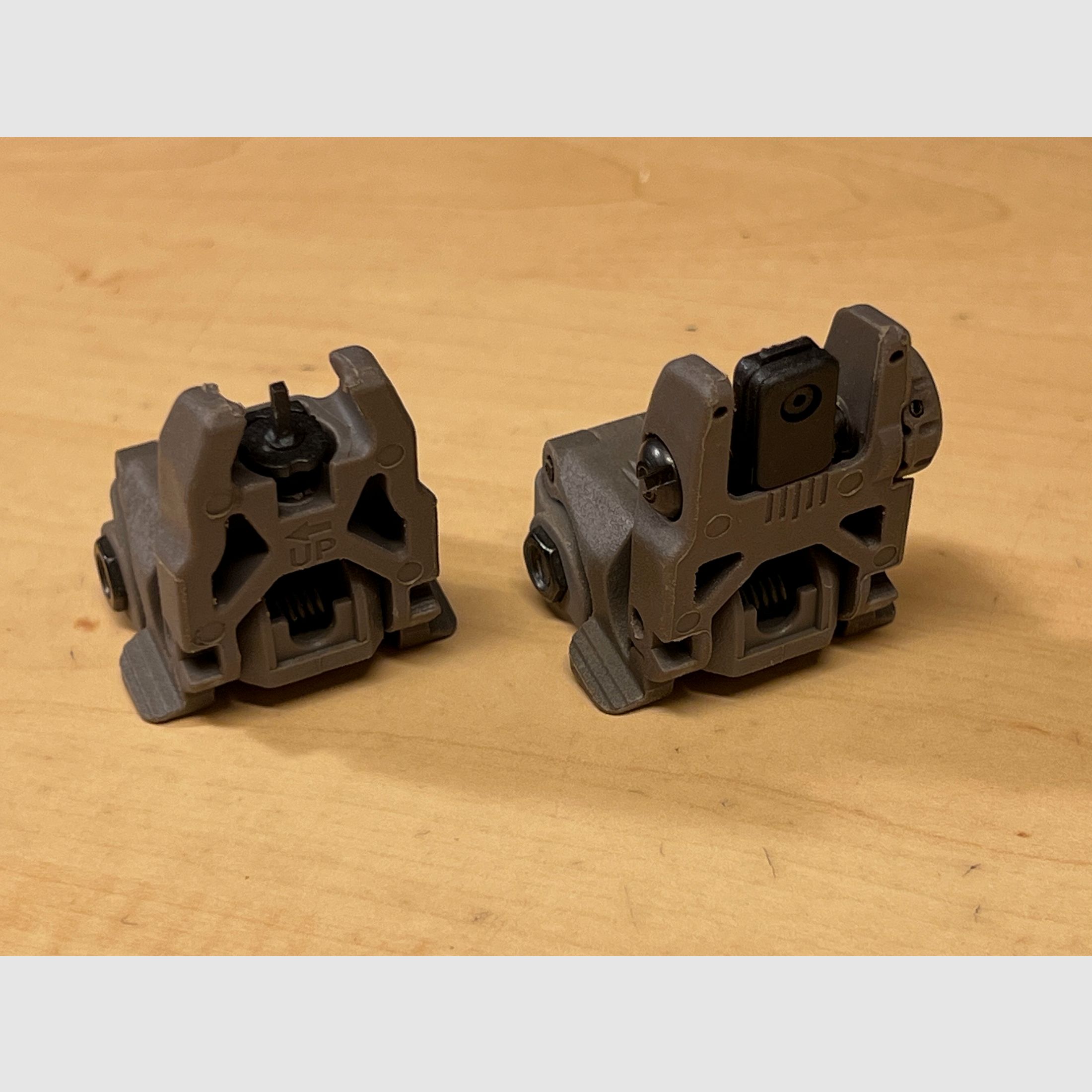 Flip Up Sights in Tan / Khaki made of polymer
