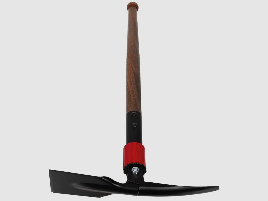 Pico plegable con mango de madera (azada 30cm / mango 60cm)