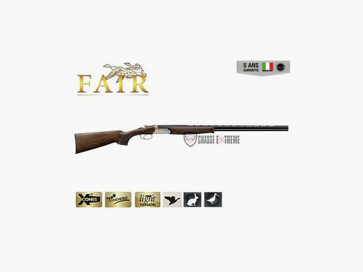 Fucile Sovrapposto FAIR Classic Ergal Estraibile Argento Cal.410/76 Monodetentore