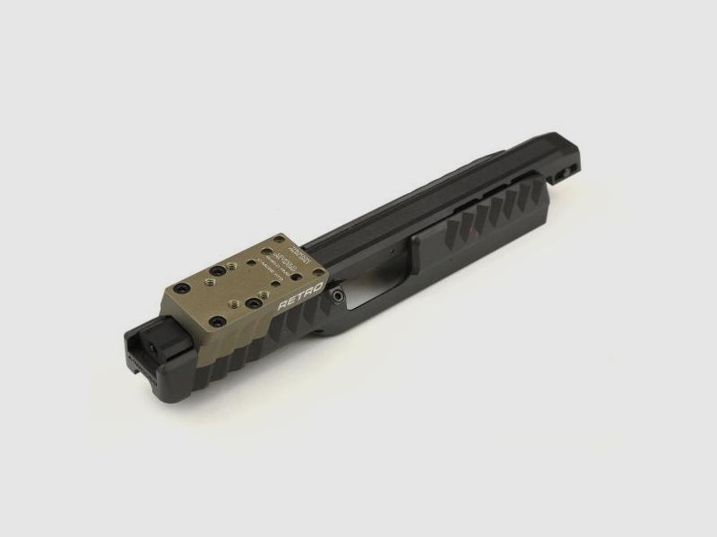 Sistema de intercambio de pistolas Laugo Arms Slide Alien Retro Kit para IPSC Production|Verde/Negro