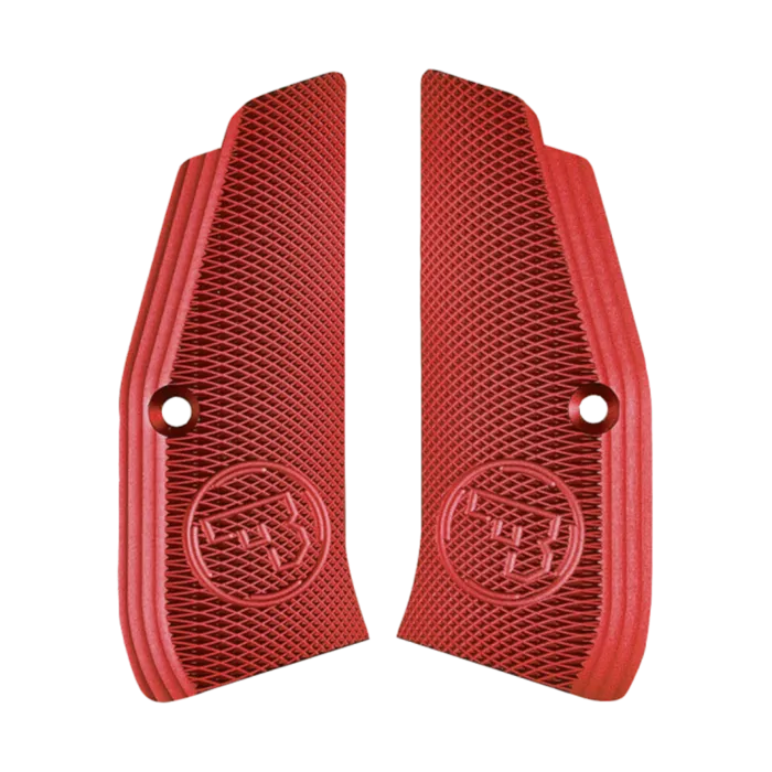 CZ Grip Panels TS & SP-01 Aluminum Red Long, 1 Pair