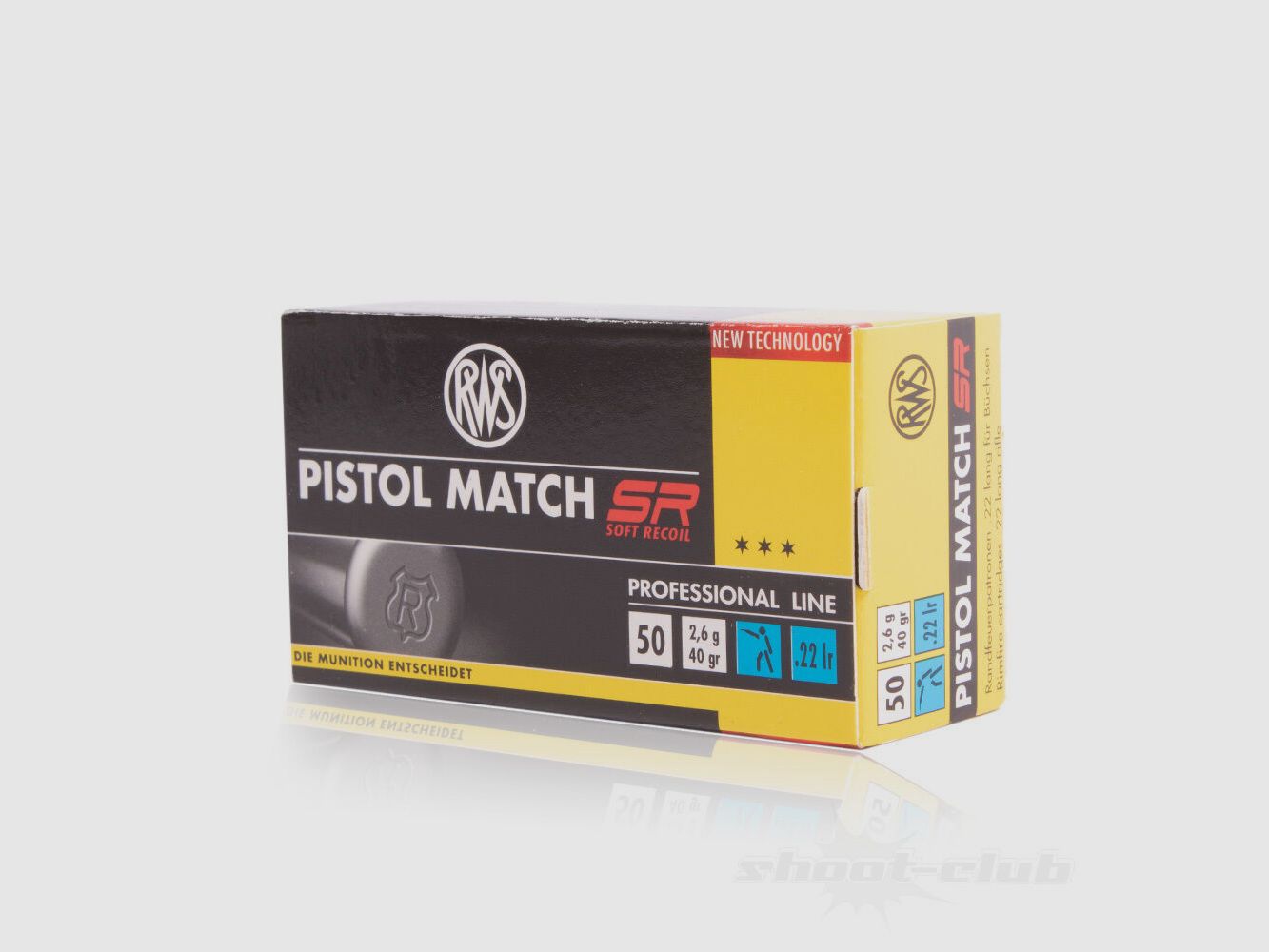 RWS Pistol Match SR LRN 40grs 50St .22lr
