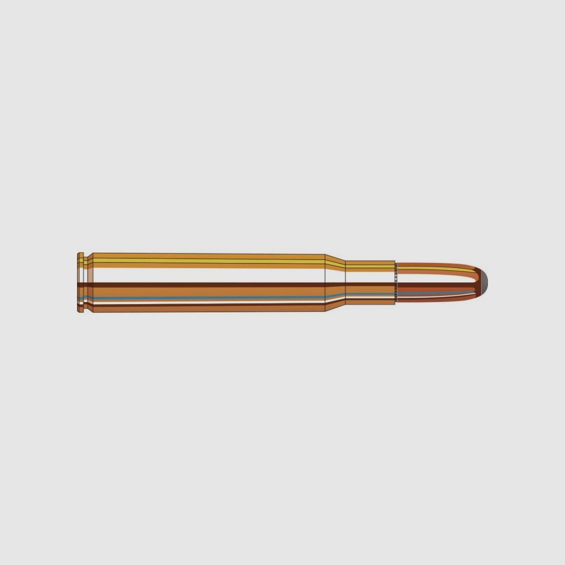 MUNITION HORNADY CUSTOM INTERNATIONAL INTERLOCK RN KAL 30-06 220gr, Bild 2 von 2