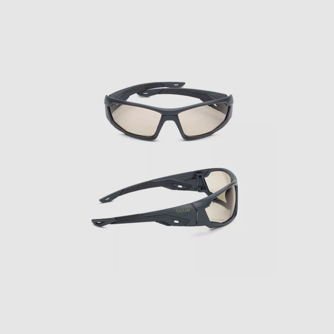 Tactical Brille Bollé® "Mercuro CSP" (bei Wechsellicht) Grau / Schwarz