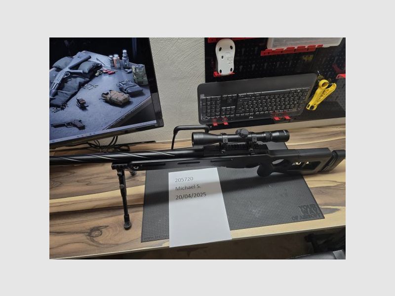 Well SV98 (MB4416D) Feder-Repetiergewehr mit Zweibein und Zielfernrohr