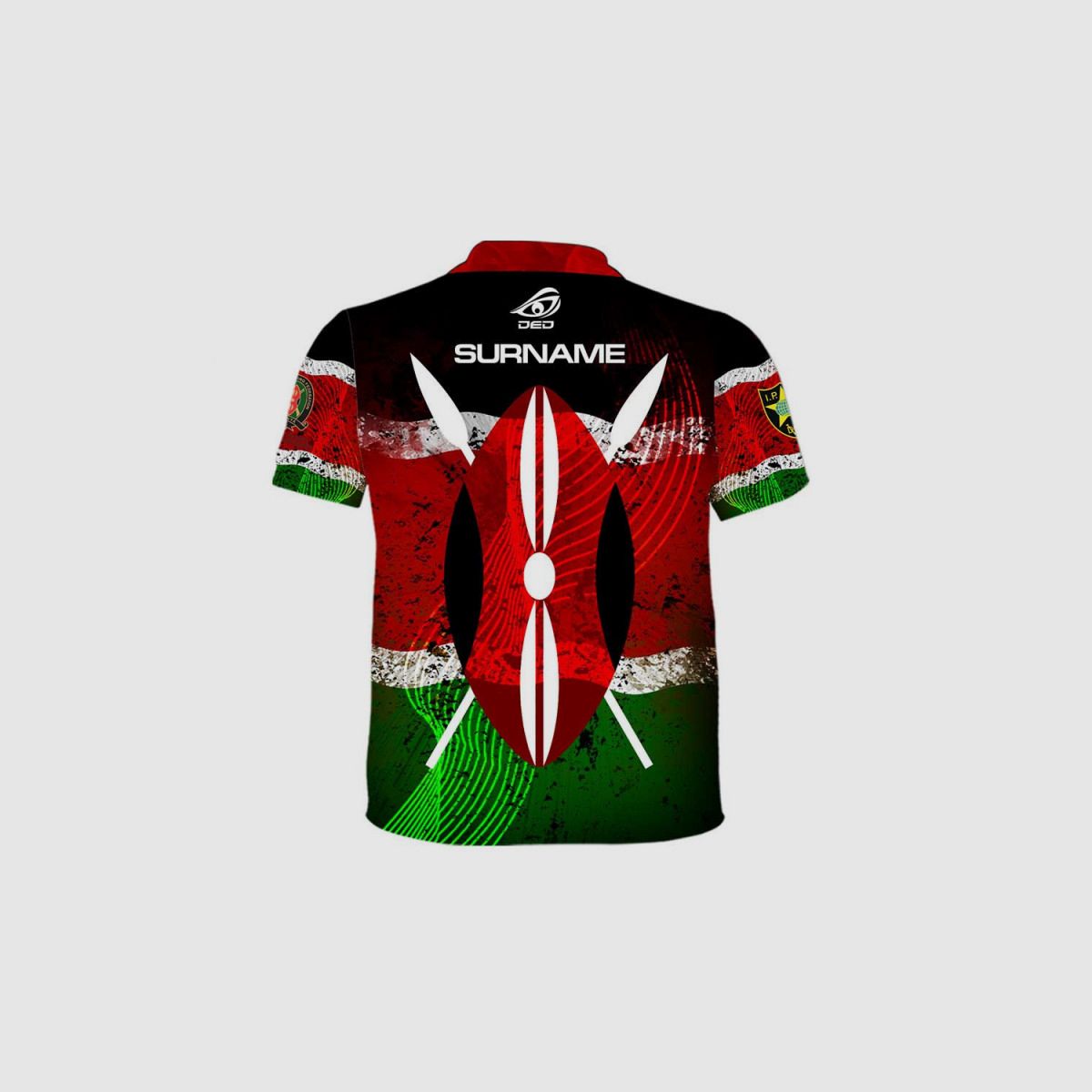 DED Kenya Team T-Shirt, Größe: 7XL, Benutzerdefinierter Name: Mit Benutzerdefiniertem Namen, Bekleidungsart: Regulär (Herren), Bild 2 von 3