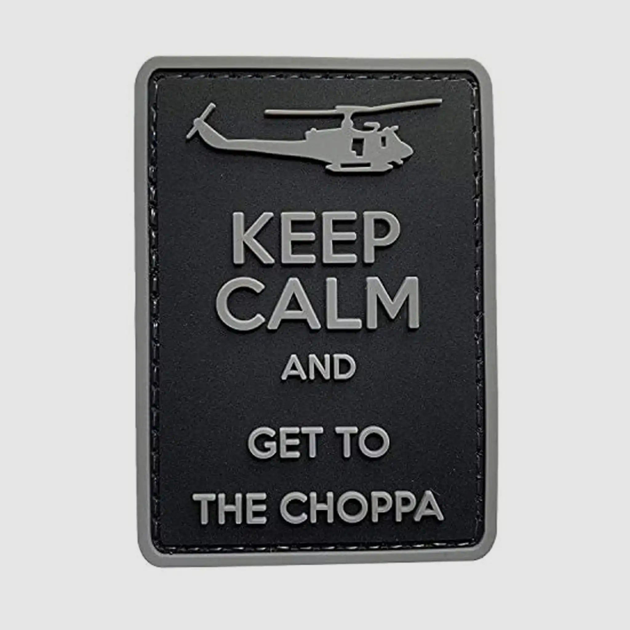 ASMC ASMC 3D Patch Blijf kalm en ga naar de choppa