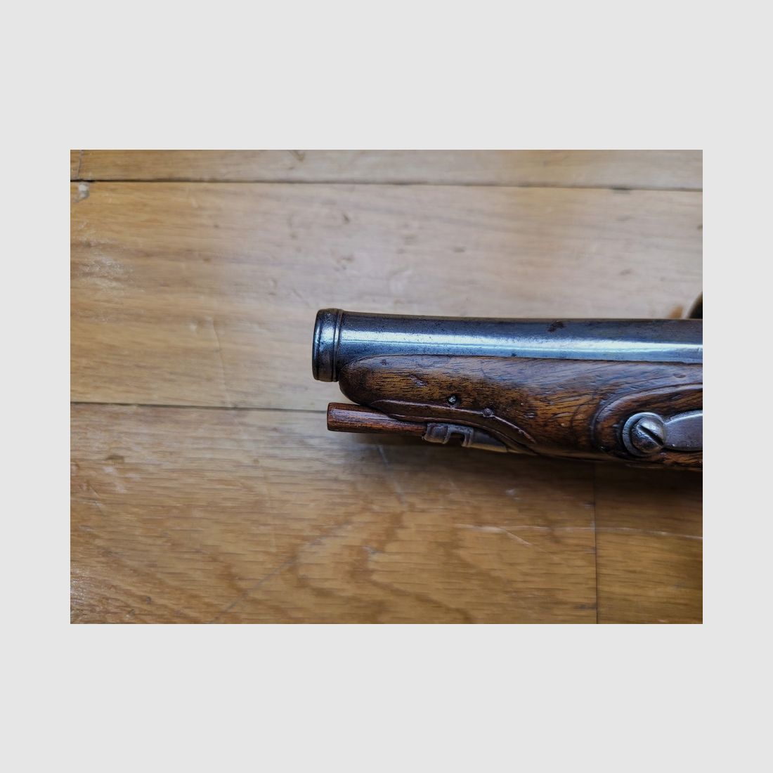 Très beau pistolet « Chien de mer » à silex – Arme par Four à Tulle – Canon de Desaga – Pour les combats des capitaines de la Marine Marchande – Vers 1780 – TBE+, image 21 sur 21