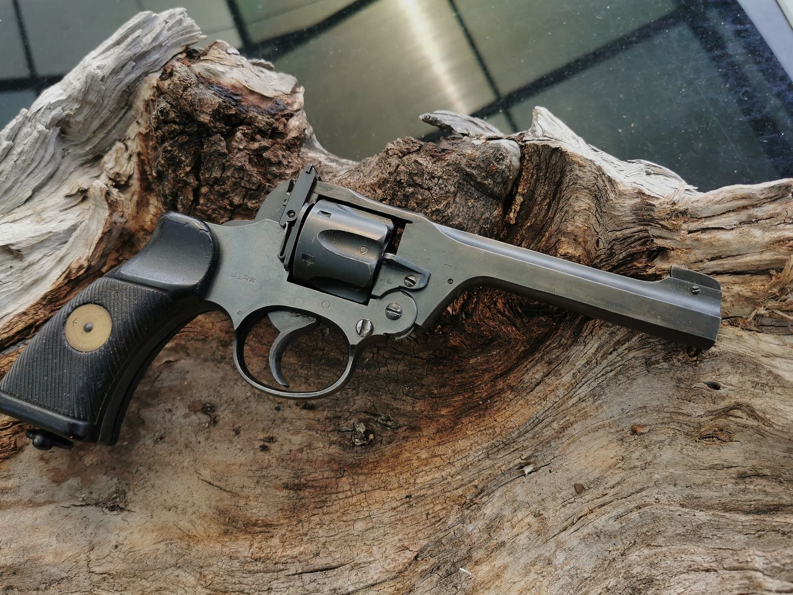 Enfield No.2 MK I WKII 9mm R Knall frei ab 18 Jahre Originale Ganzstahl Revolver Umgebaut mit PtB